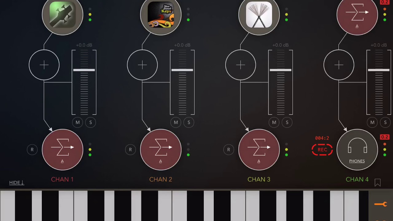 Apps iBassist+SoftDrummer+Neo-Soul Keys HQ (iPad5 - Z&eacute; Os&oacute;rio)