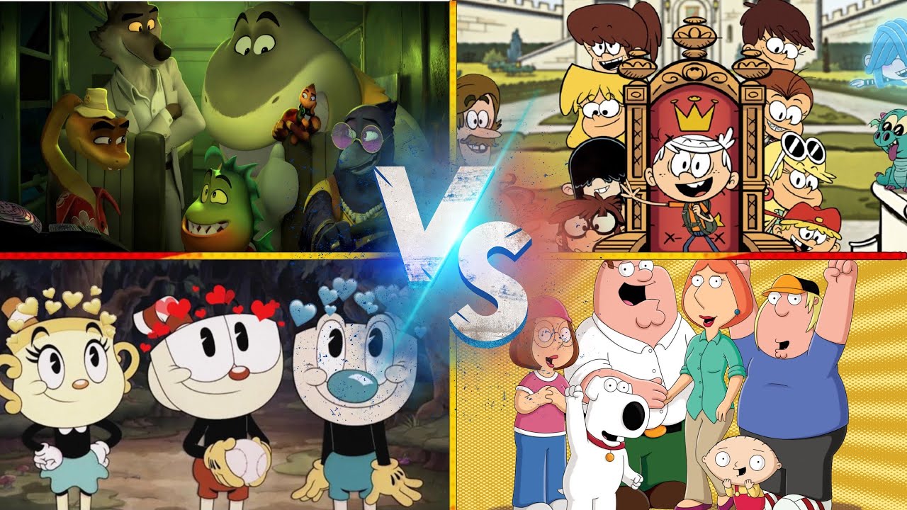 THE BAD GUYS 2🆚THE LOUD HOUSE🆚CUPHEAD SHOW🆚FAMILY GUY_Who Is Best?