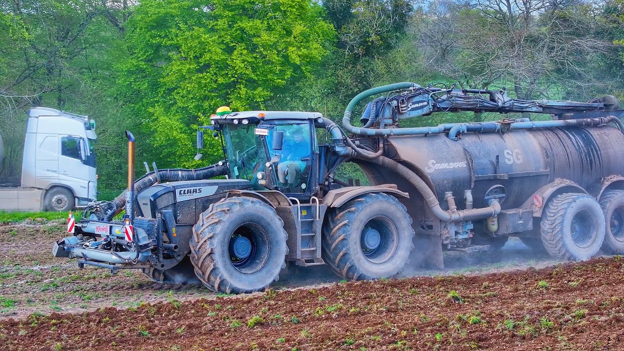 🇩🇪Suivez Benjamin avec le XERION SG23 BLACK⚫️ 2 camions au ravitaillement 🔥