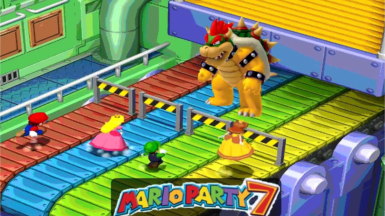 Mario Party 7 - All Minigames (Mario Peach Luigi Daisy)