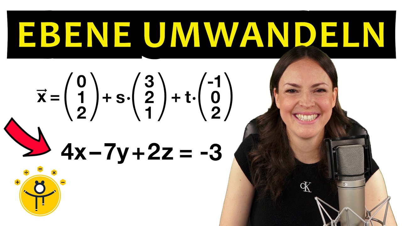 Ebene umwandeln – Parameterform in Koordinatenform