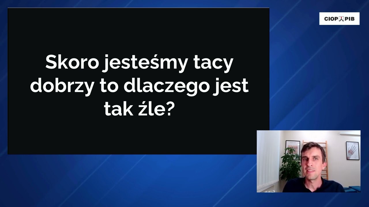 Jak lepiej zadbać o zdrowie i kondycję Kręgosłupa – fizjoterapeuta Daniel Kawka – Webinar CIOP-PIB