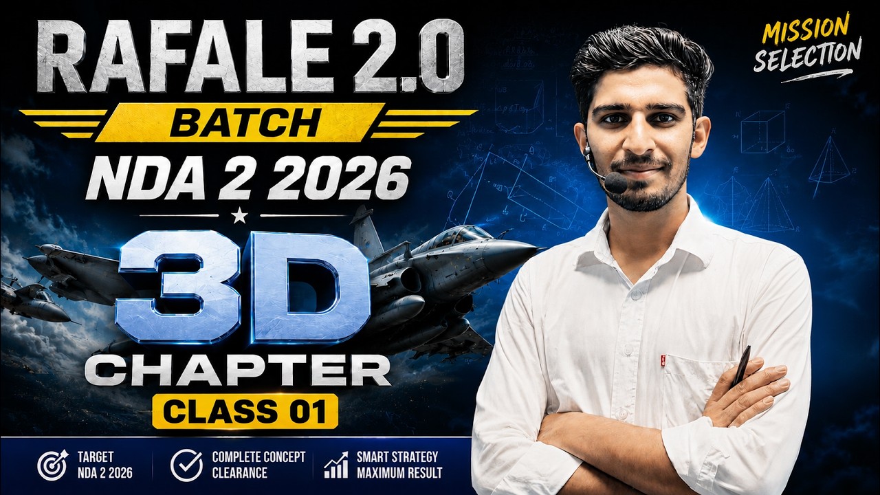 3D Geometry Class-01 |NDA 2 2026 Maths | |Paramjeet sir | Rafale 2.0 Batch