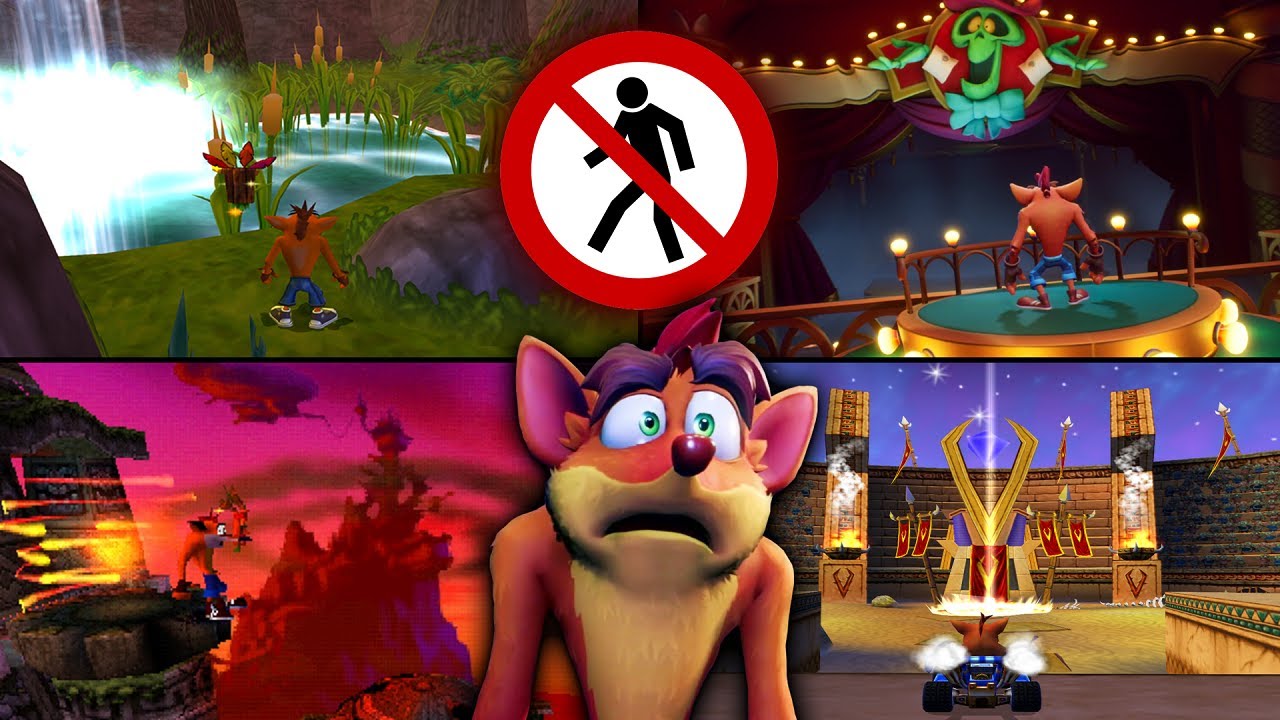 8 Misteriosos Lugares Inaccesibles de Crash Bandicoot