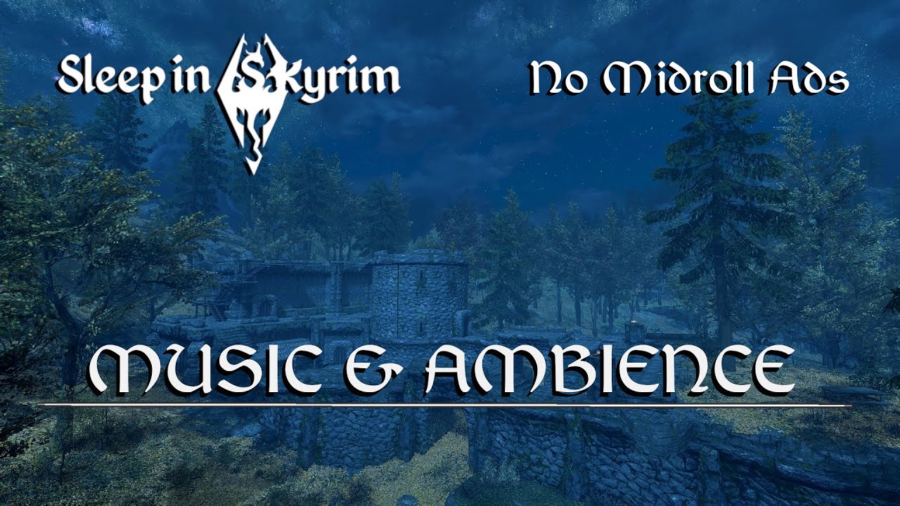 Skyrim Music & Ambience | Night Cycle | 8hrs | Fort Greenwall