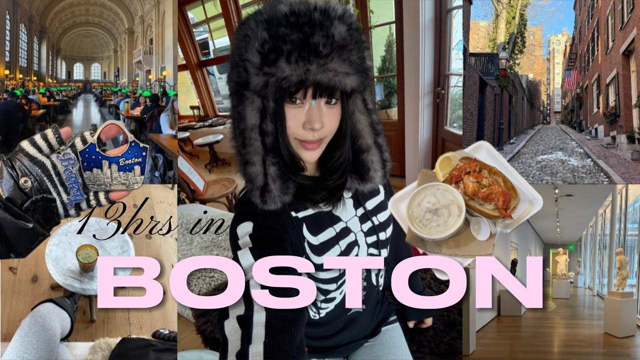 Come With Me: 13 hrs in Boston🦞🥣おともだちとexploring the city in −16°C