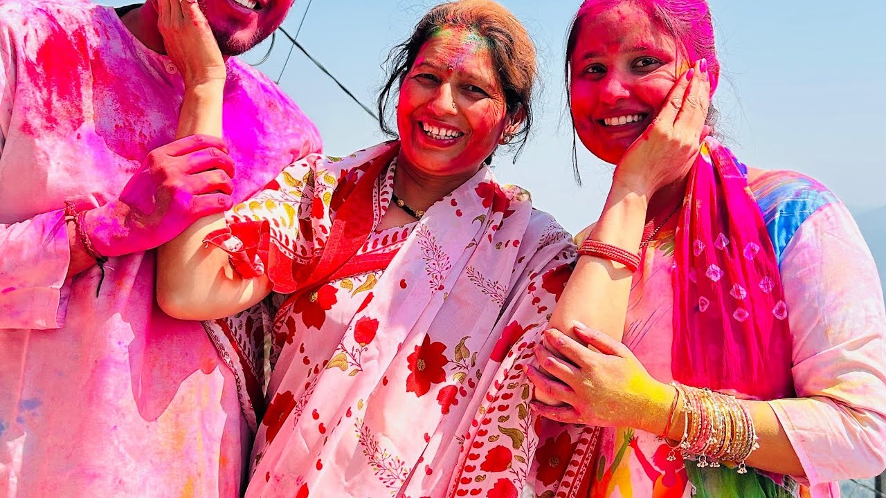 Holi Milan😊 #holi #holihai #holimilan #holifestival #colours #holispecial #trending #viral