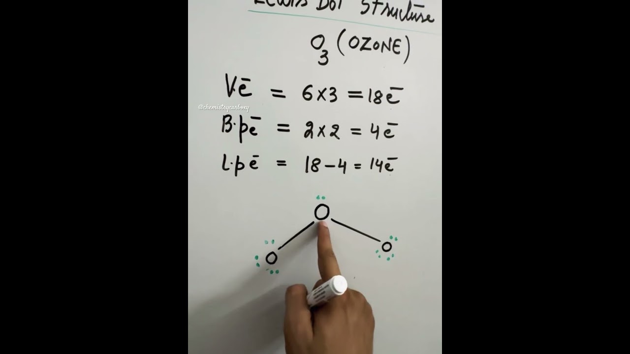 O3 Lewis structure- How to draw dot structure of Ozone?#jeeadvanced