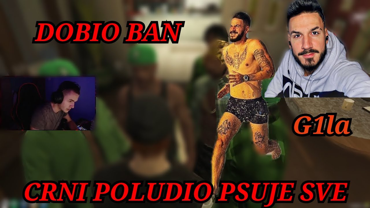 CRNI POLUDIO PSUJE I VRIJEĐA PA DOBIO BAN SA SERVERA ( lux27 ga banovao) *Panama RP*