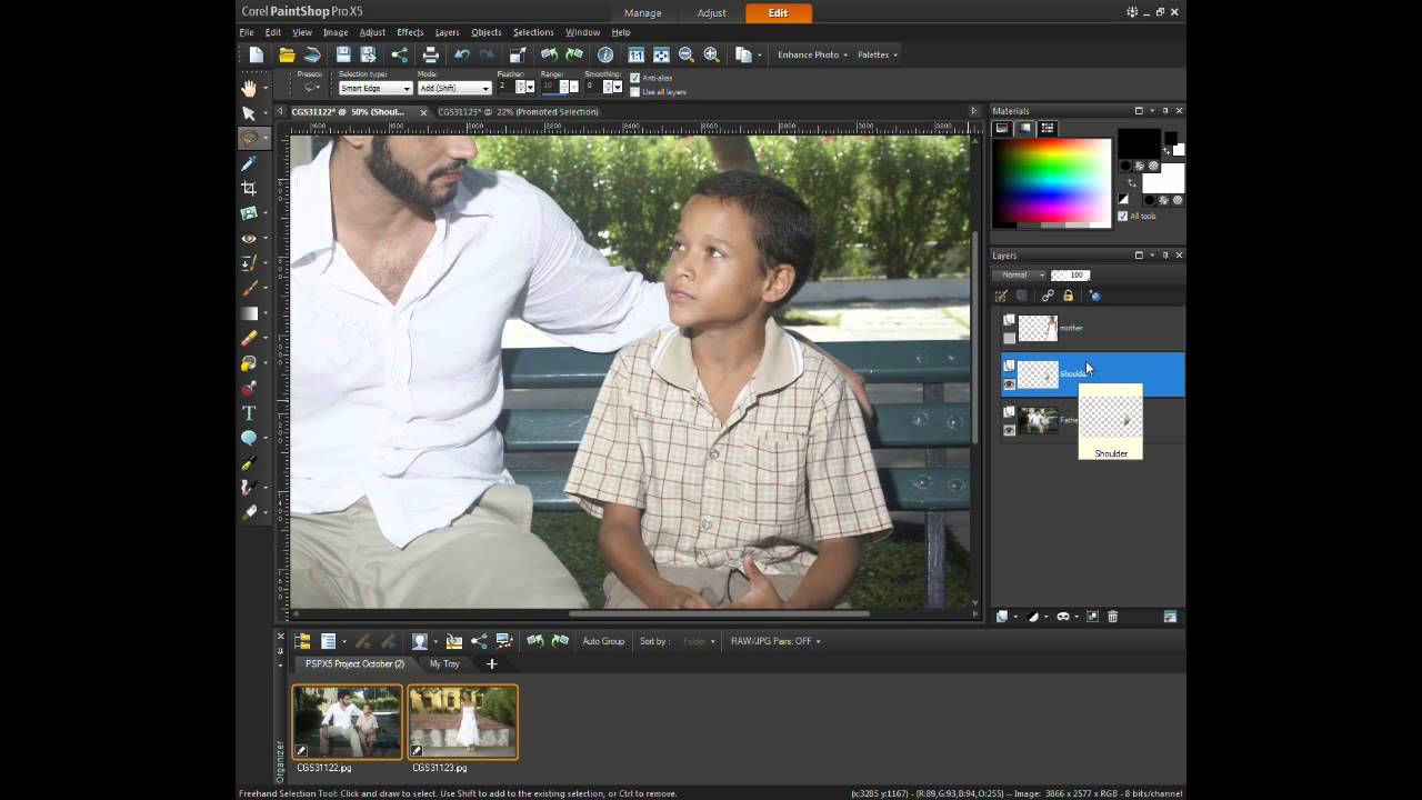 Adding A Person To An Image In PaintShop Pro X5