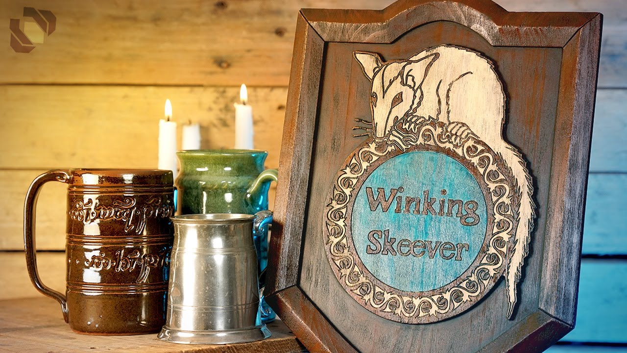 I made a Skyrim Tavern Sign!