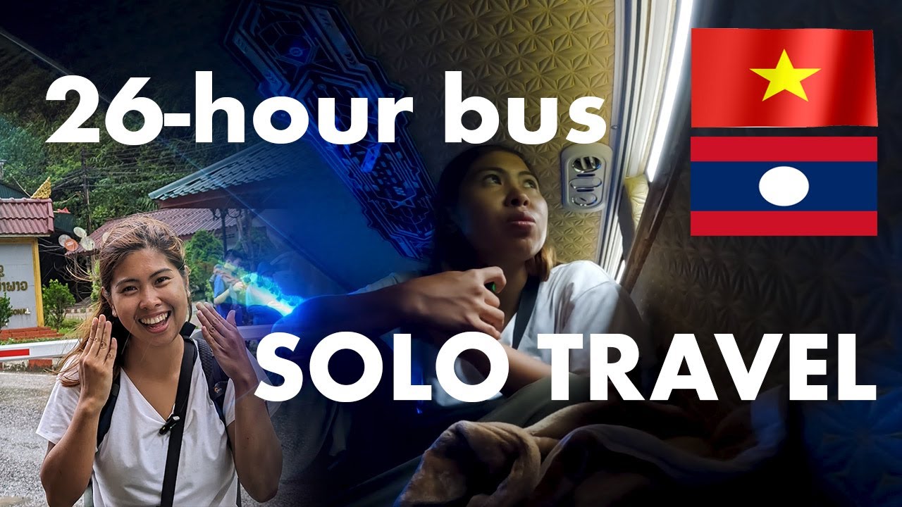 26-hour SOLO sleeper bus ride for $45 (Vietnam to Laos) - NIGHTMARE?!