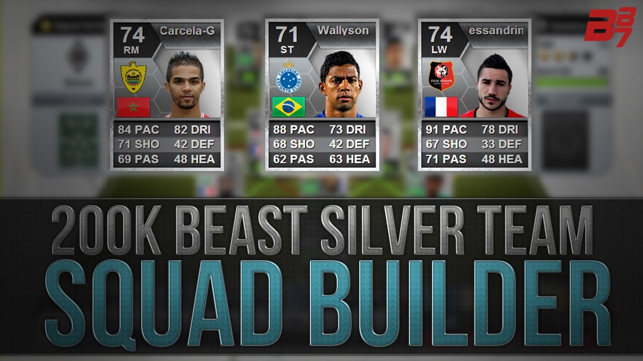 200K BEAST SILVER HYBRID SQUAD BUILDER w/ Wallyson | FIFA 13 Ultimate Team