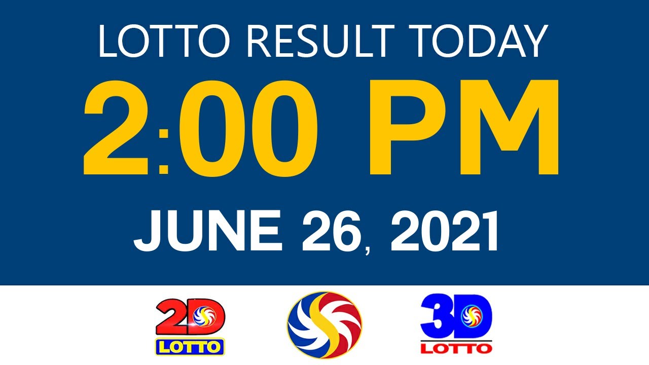 Lotto Results Today June 26 2021 2pm Ez2 Swertres 2D 3D 6D 6/42 6/55 PCSO