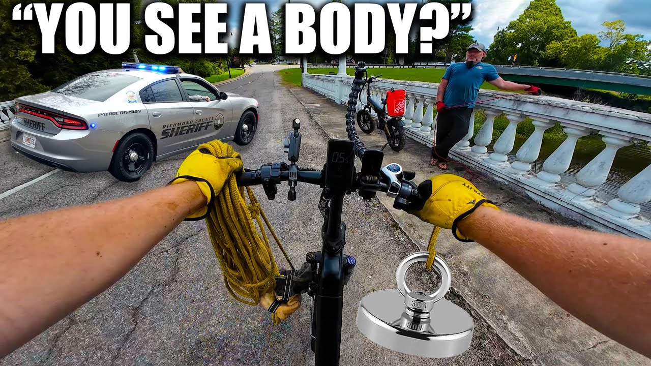 Cops Show Up Asking about a BODY while Magnet Fishing!