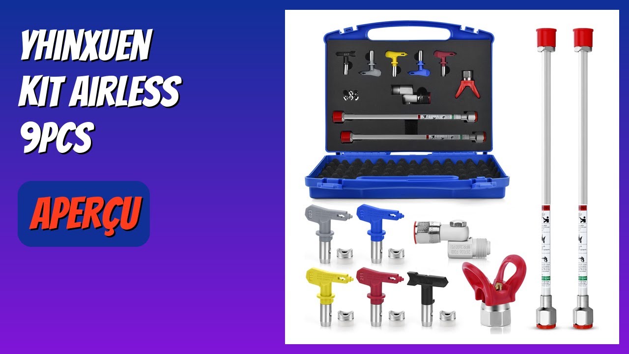 AVIS (2026) : Yhinxuen Kit Airless 9PCS. DÉTAILS