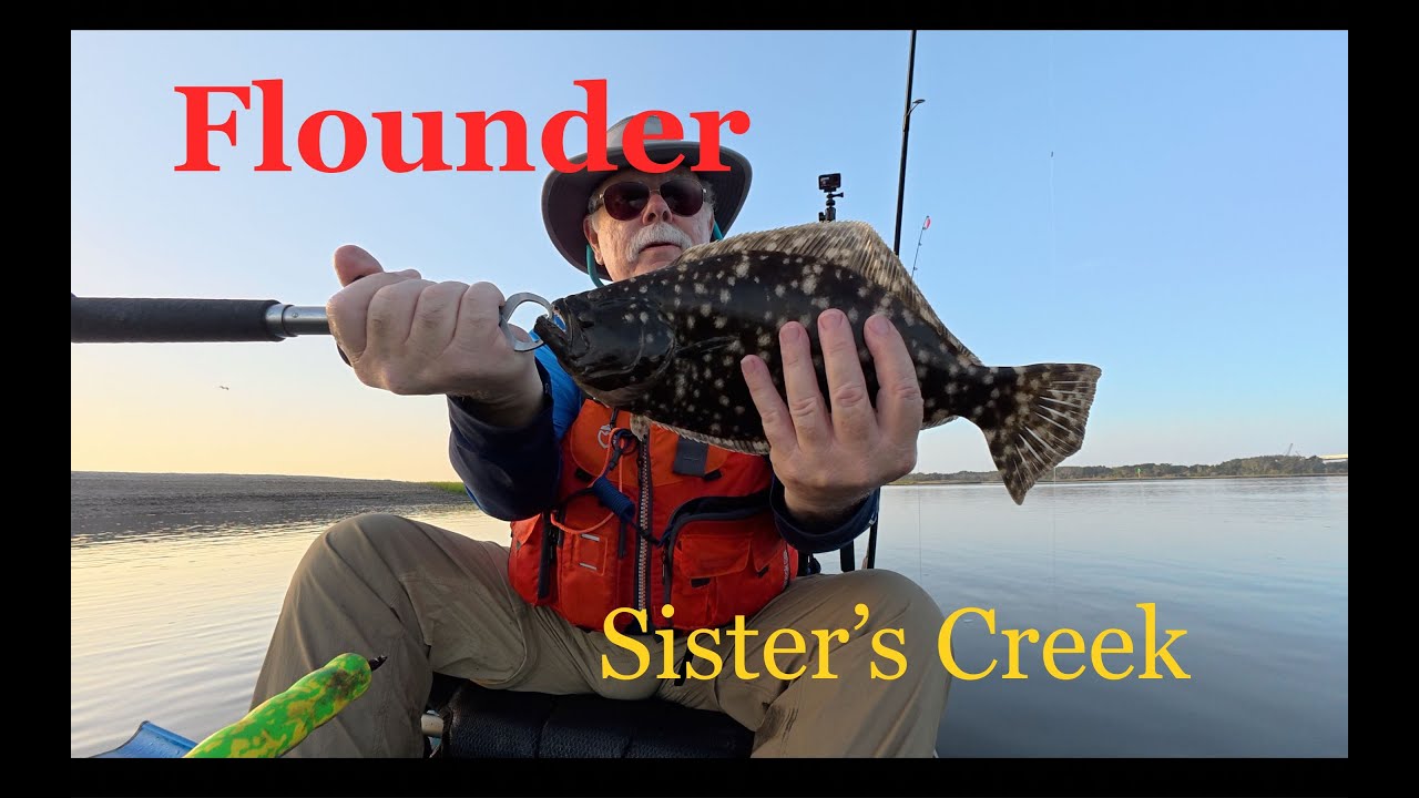 Found the Flounder in Sister's Creek, Jacksonville, Florida