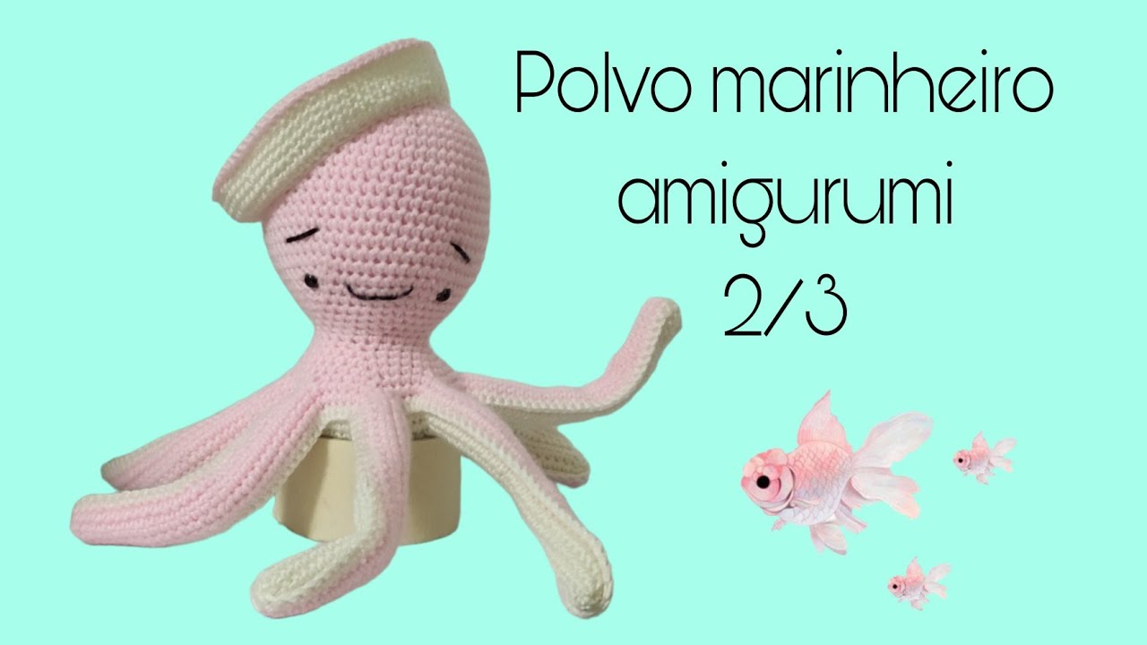 Polvo marinheiro amigurumi 2/3