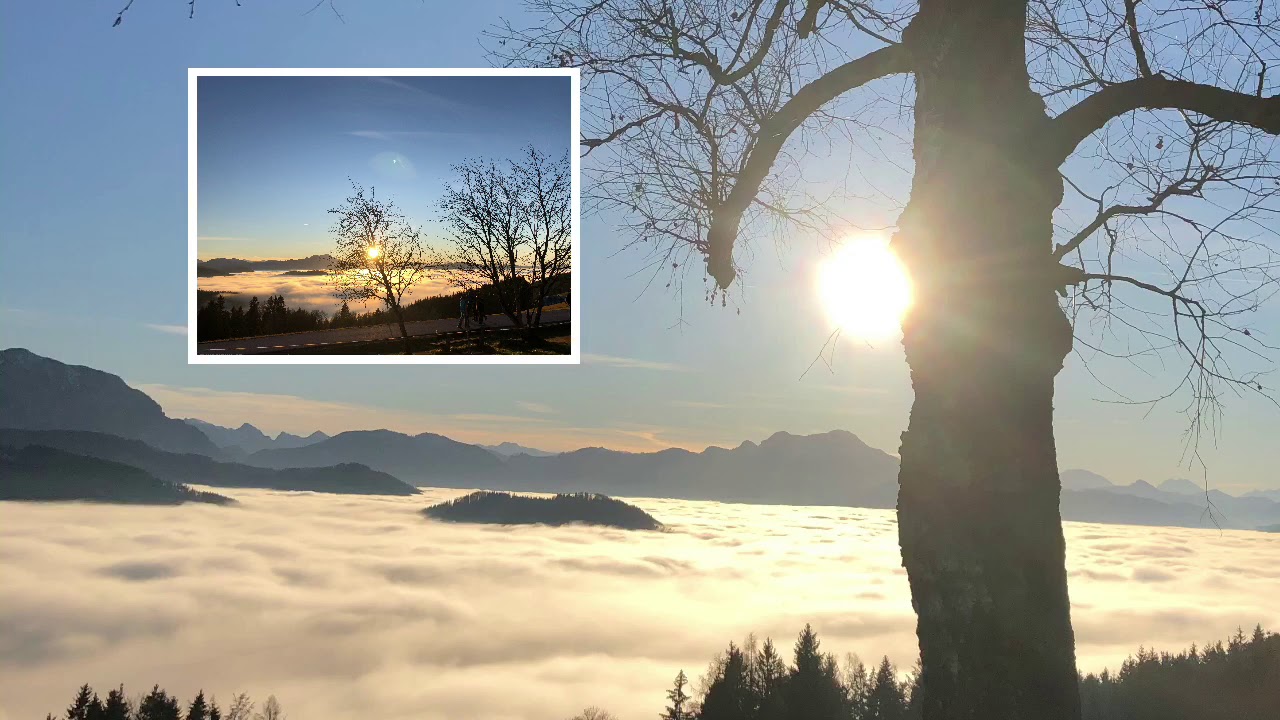 Attersee / Gahberg ⛰ Sonnenuntergang über den Wolken am Attersee / Gahberg ✨🧝‍♀️☀️💫✨🌎✨