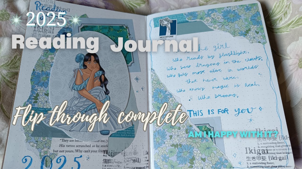2025 Reading Journal flip through📖✨ *complete Journal & spread inspiration💡