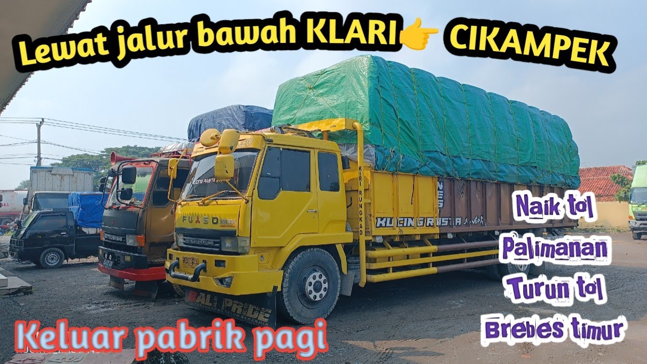Keluar pabrik pagi‼️Lewat jalur bawah KLARI 👉 CIKAMPEK