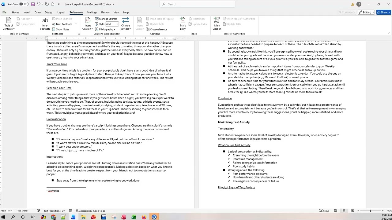 cis100 Tips for Word 3-5