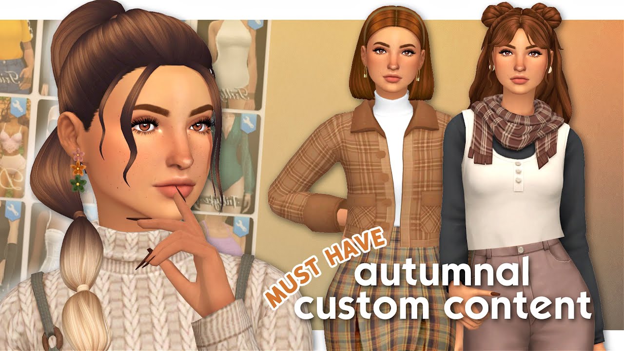 BEST CC FOR FALL 🍂 | Sims 4 Custom Content Showcase (Maxis Match)