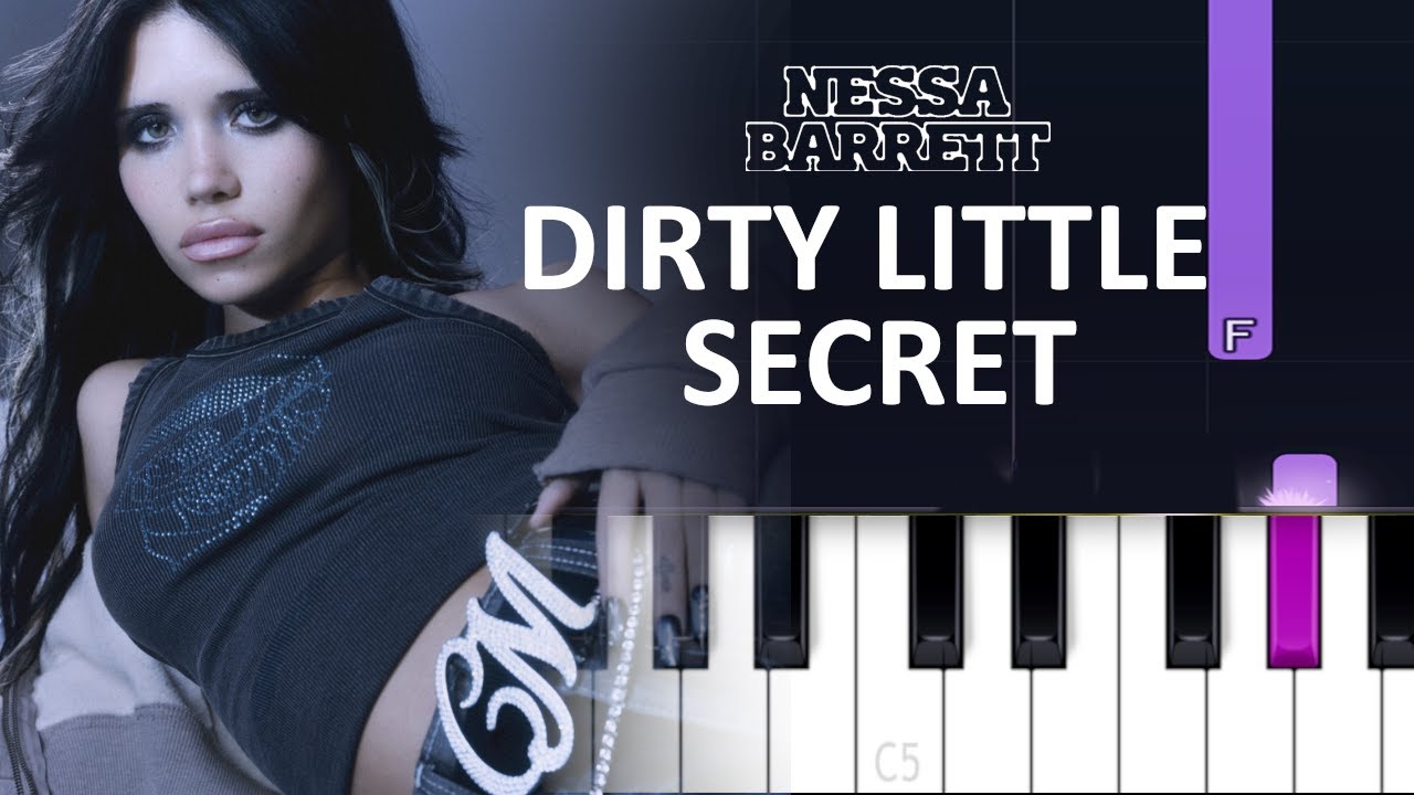 Nessa Barrett - DIRTY LITTLE SECRET (Piano tutorial)