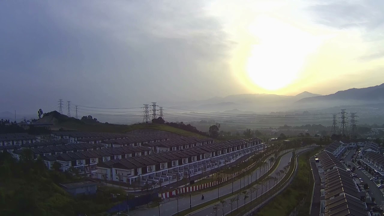 Sunrise over Kota Emerald on MJX B12 EIS