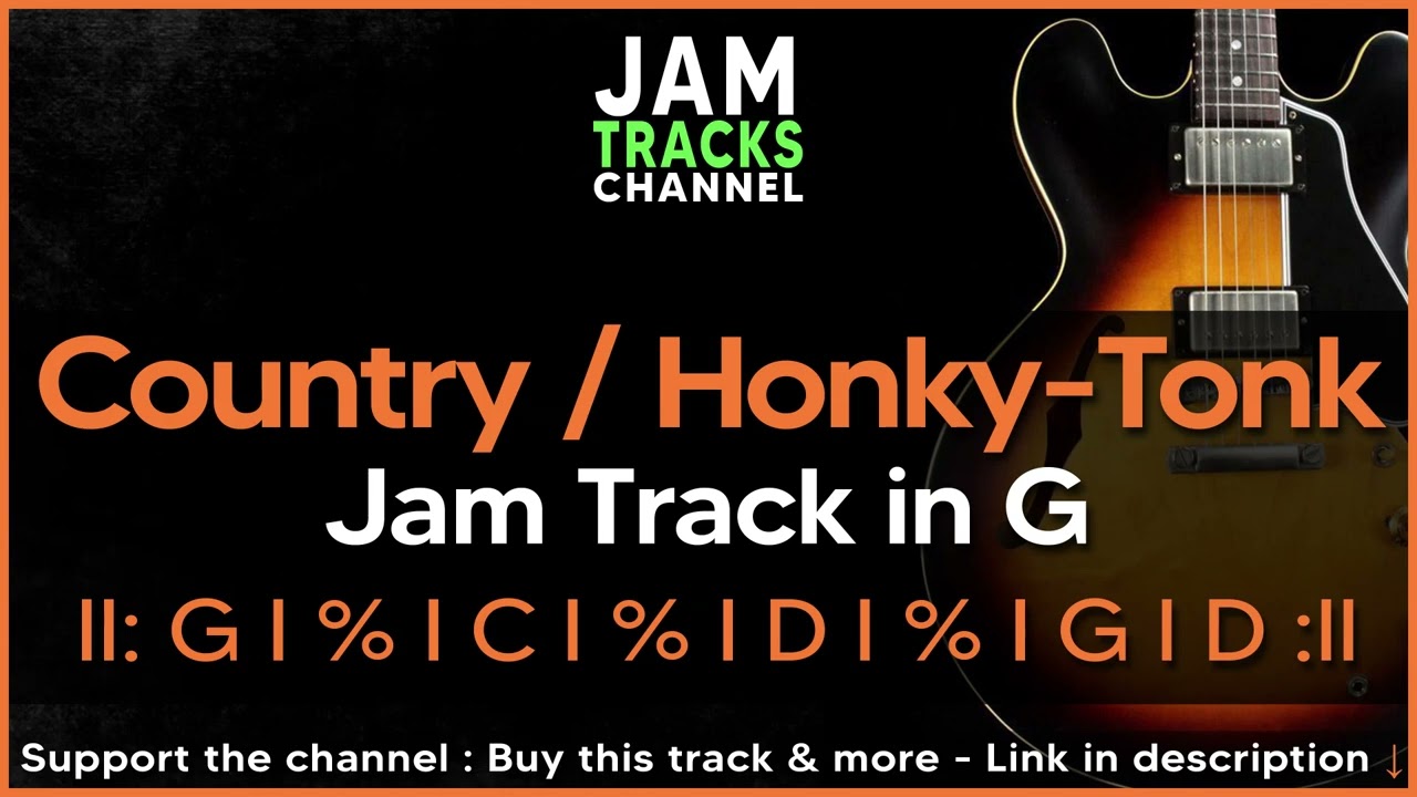 Country / Honky-Tonk Guitar Backing Track in G