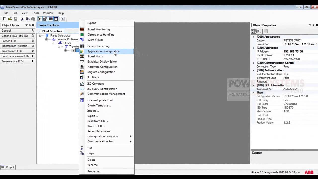 PCM600. Video 2 - Project Import, Logic configurat