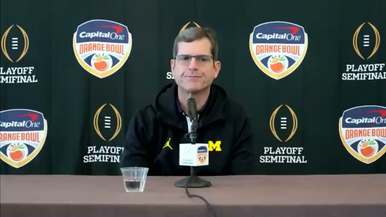 Jim Harbaugh says Dax Hill not with Michigan before Orange Bowl