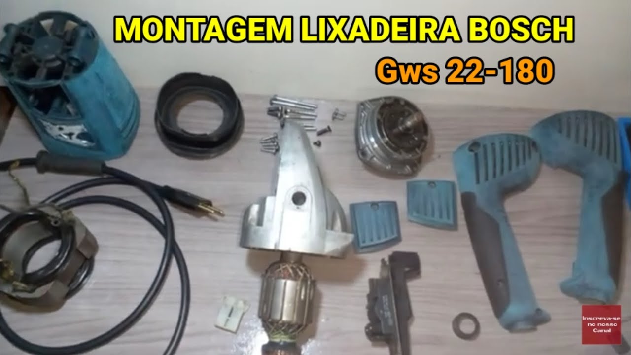 como montar lixadeira bosch 22-180, como montar esmerilhadeira bosch 22-180, bosch 22-180,