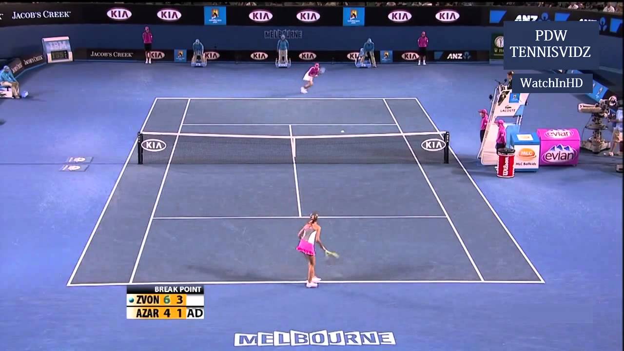 Azarenka vs Zvonareva Australian Open 2010 Highlights