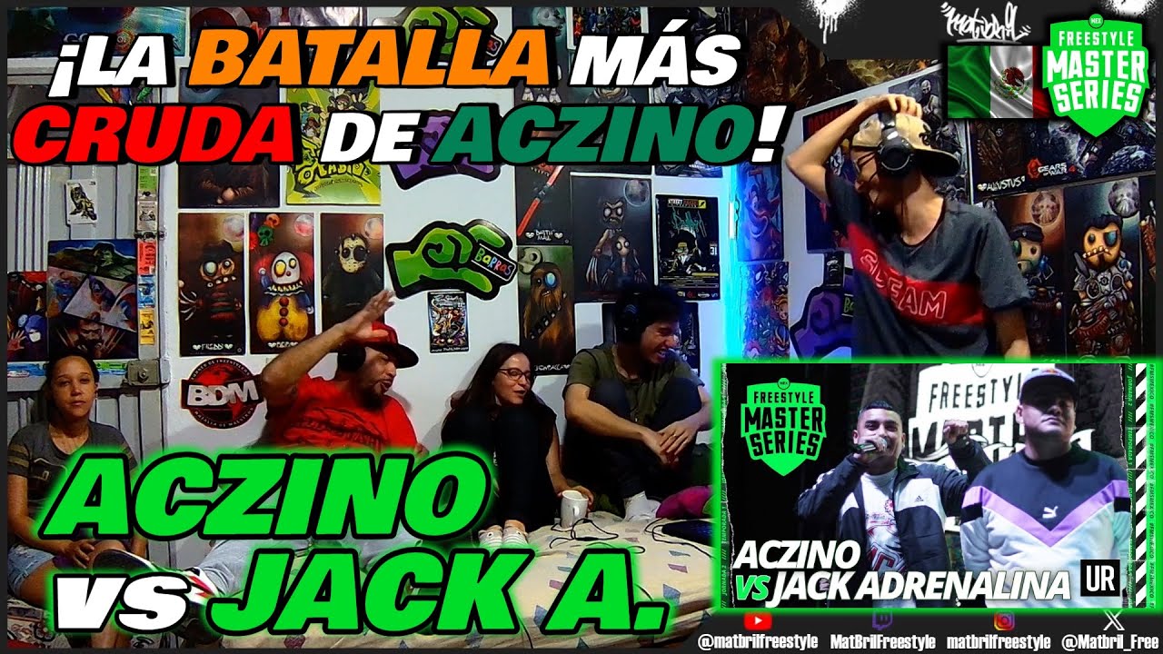 🔥🩸COLOMBIANOS REACCIONAN a ACZINO vs JACK - ¡LA BATALLA MÁS CRUDA DE ACZINO! [FMS MÉXICO FINAL 2019]