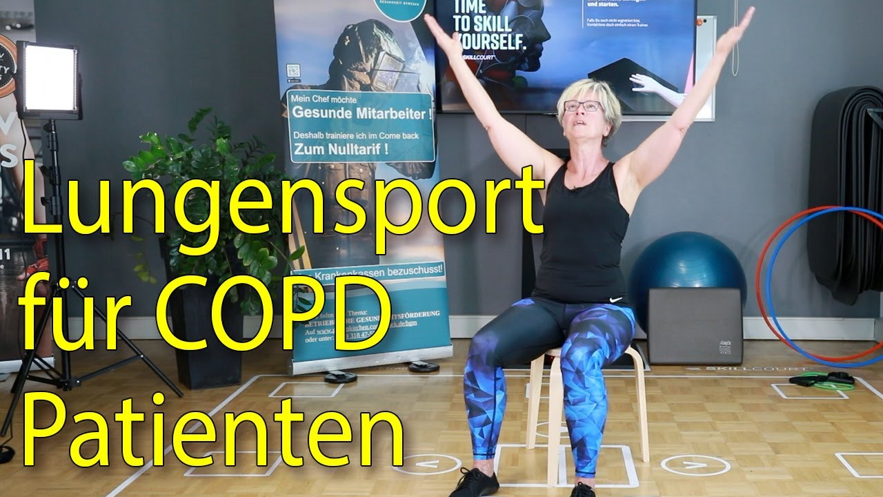 Sonnengruß Lungensport und Hockergymnastik für COPD Patienten mit Angelika Teil 1, Come back GE-Buer