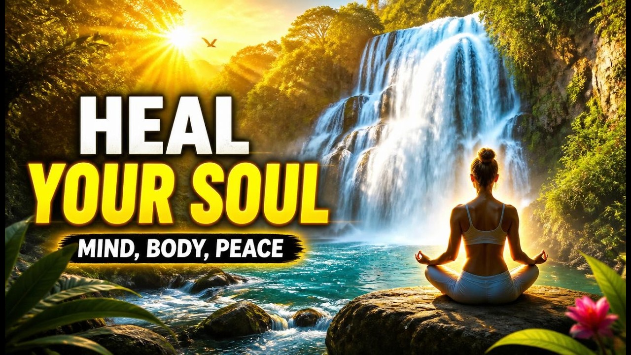 Ambient Music Mix & Relaxing Waterfall Sounds | Meditation, Sleep, Focus or Work