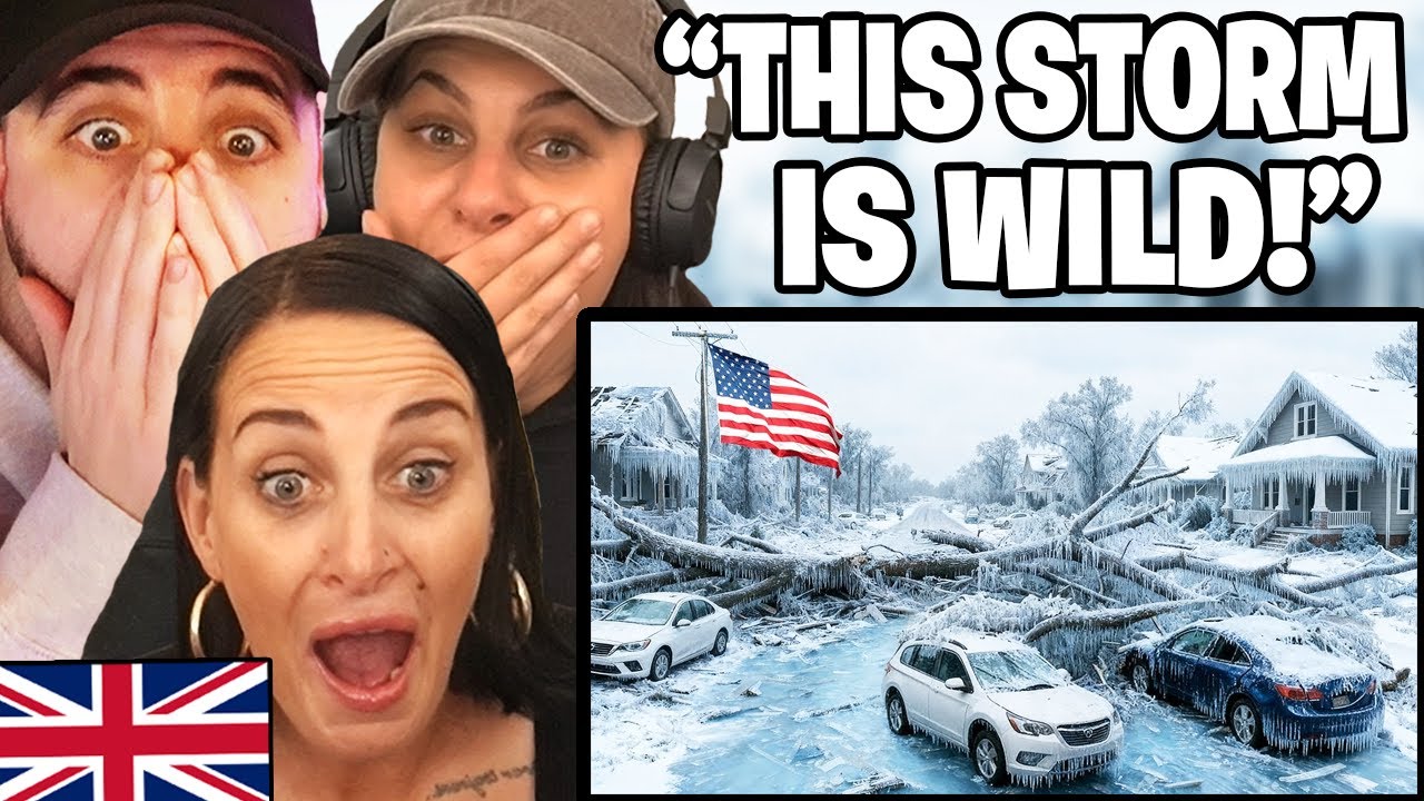 British Family Reacts to Extreme ICE STORM RIGHT NOW in America! CHOAS in USA!❄️