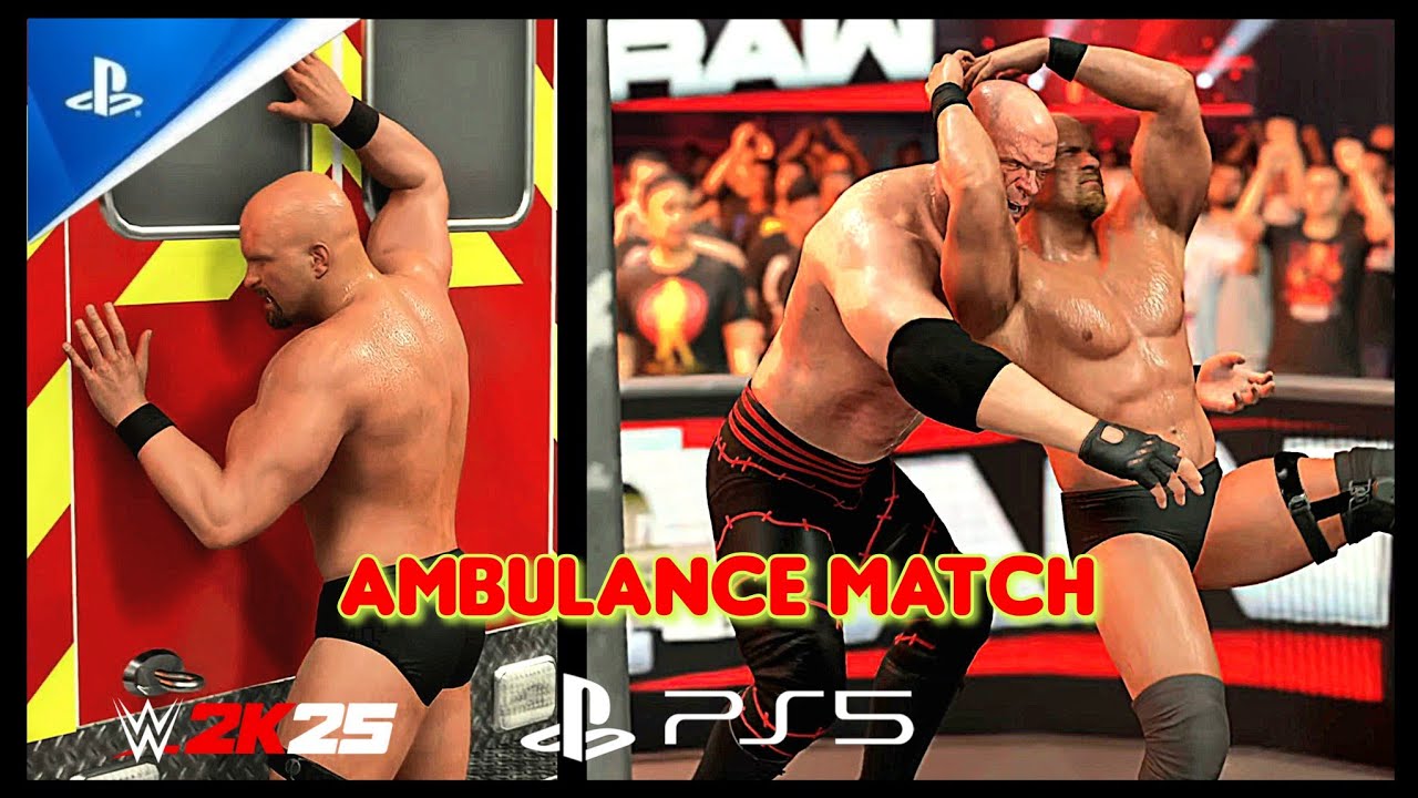 Stone Cold (Steve Austin) vs Kane – Epic Ambulance Match | WWE 2K25 PS5