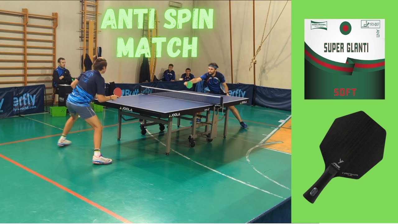 BARNA SUPER GLANTI SOFT | STIGA CYBERSHAPE ⚡️| ANTISPIN TABLE TENNIS MATCH