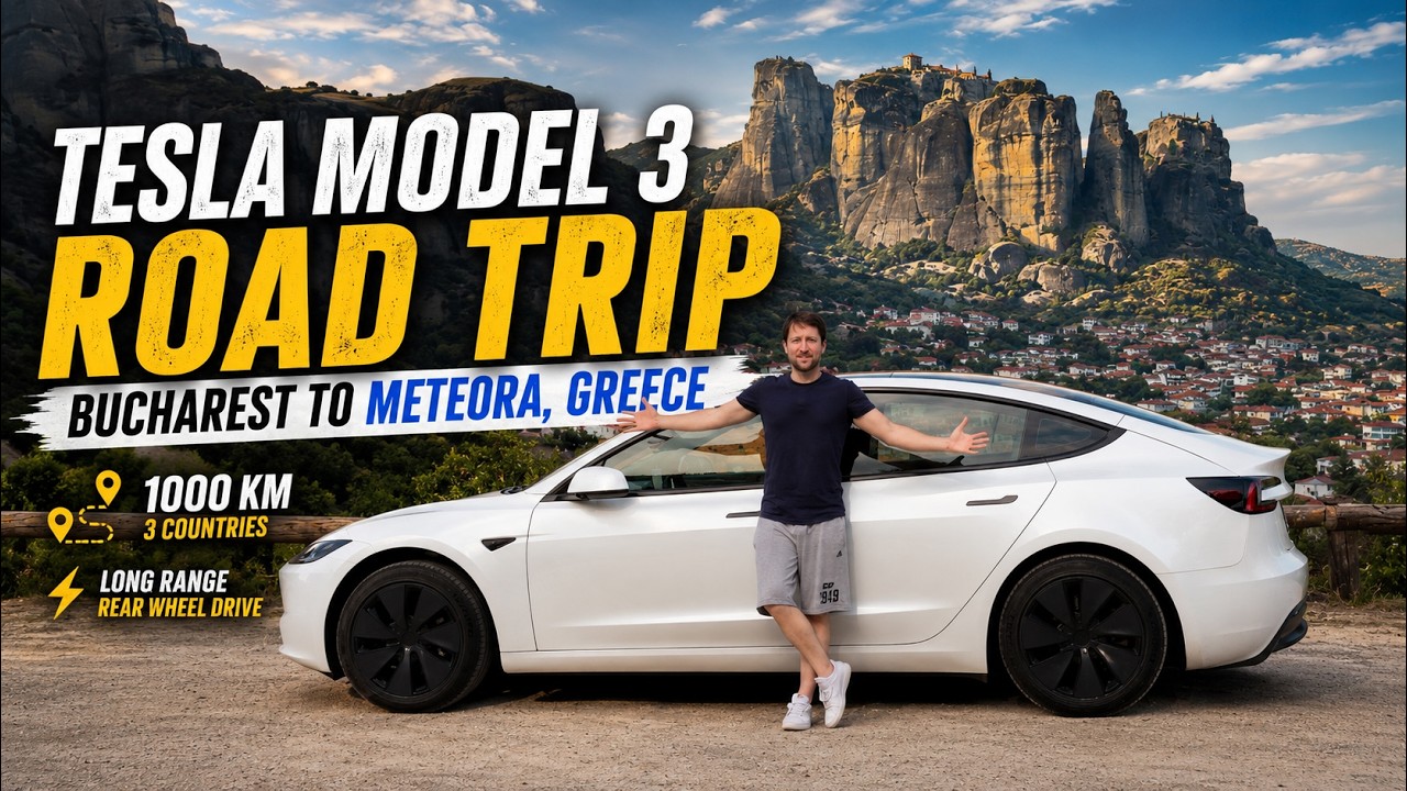Автопутешествие на Tesla Model 3 Long Range RWD 2026: 1000 км до Греции! Реальный расход меня шок...