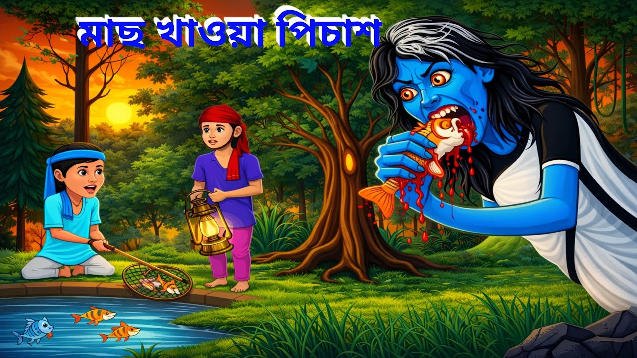 মাছ খাওয়া পিচাষ | Notun Bangla Golpo | Rupkothar Golpo | Mojar Cartoon | Fairy Tales | Story Bird