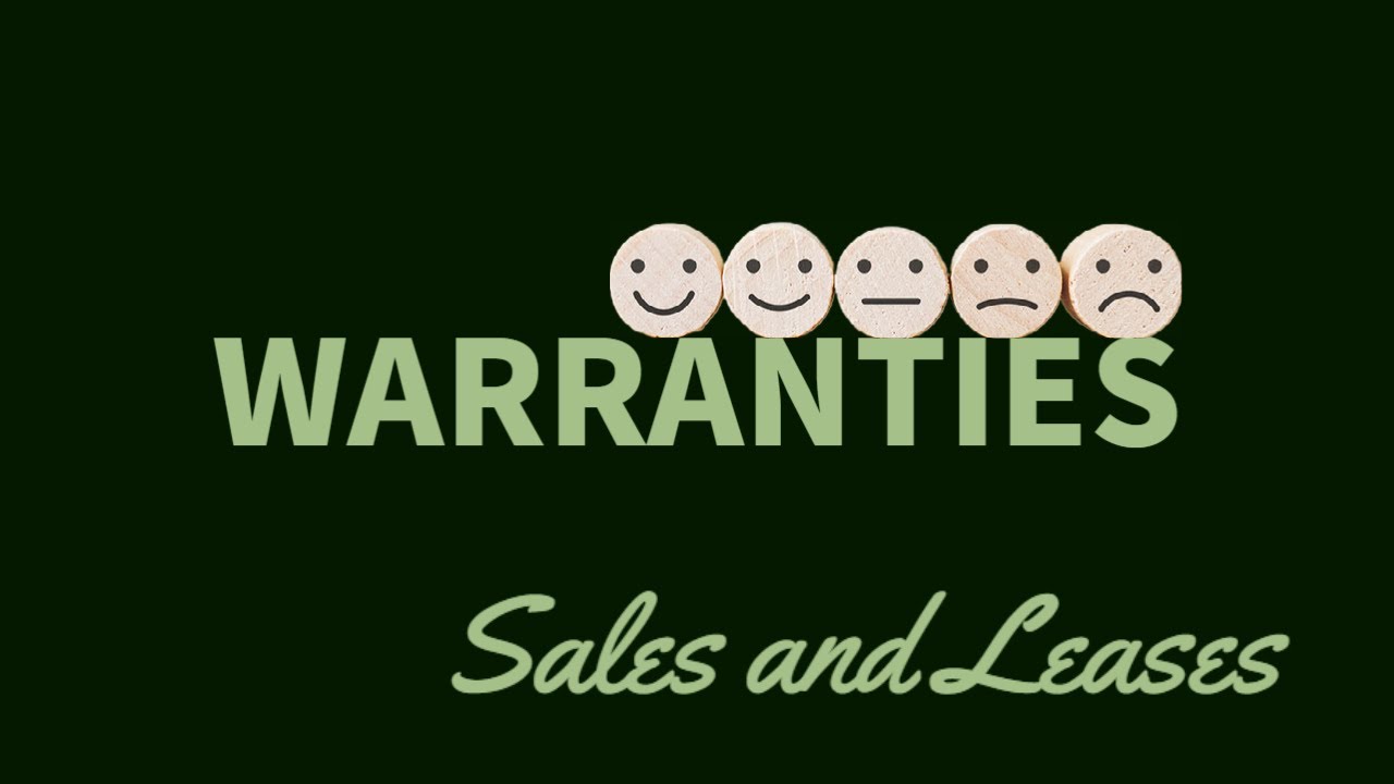 Warranties - Sales