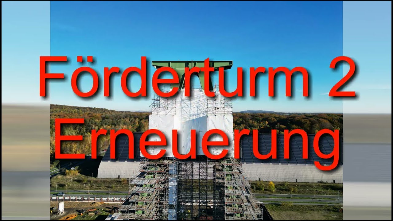 F&ouml;rderturm 2 in Lohberg im November 2022