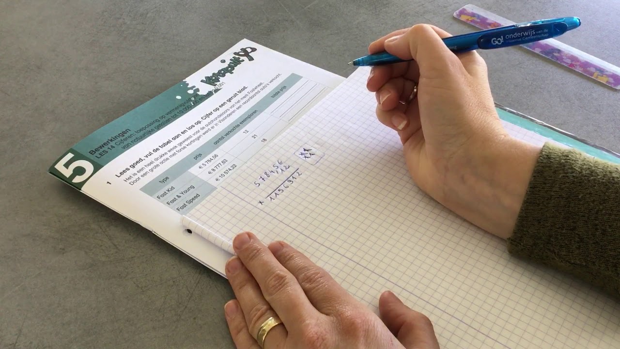 L5 - cijferen: vermenigvuldigen met natuurlijke getallen tot 10 000 000 en tot op 0,001