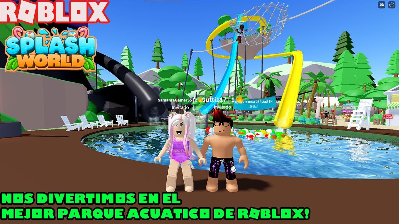 Nos Divertimos En El Mejor Parque Acuatico De Roblox! Splash World!😀😁