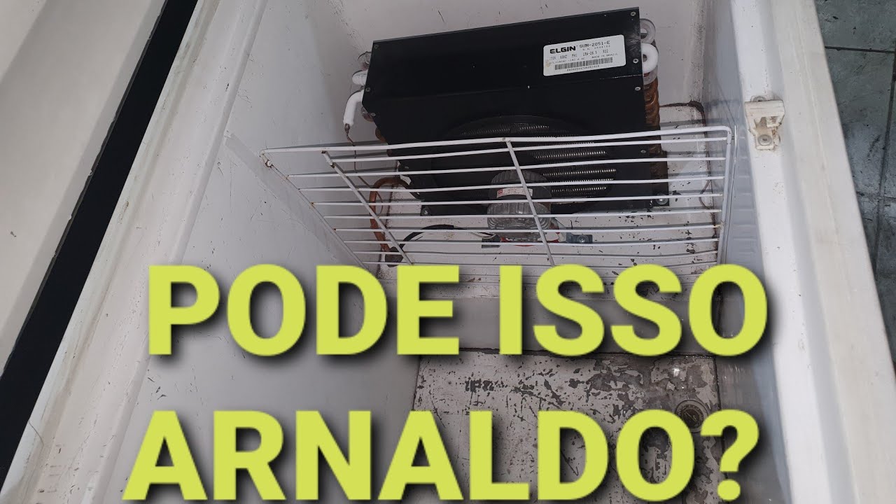 Freezer metal frio !! Unidade condensadora virou um evaporador 🤷‍♂️