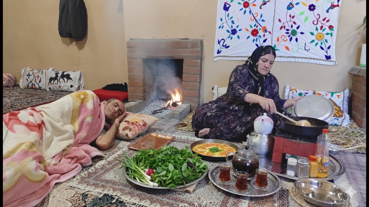 A Peaceful Village Morning to Noon💨🥶 | Rural Couple Winter Routine
