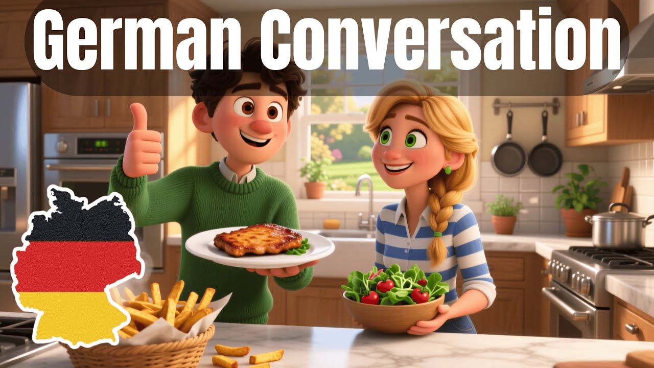 German Listening Practice: A Real Conversation About Food (A1/A2 Level)