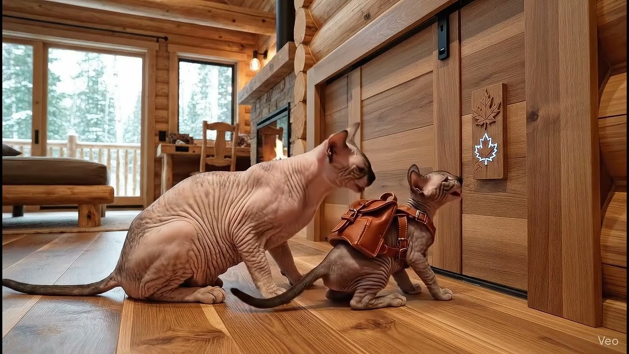 OMG! Cat Unlocks the Sensor Door Like This!  👀🚨